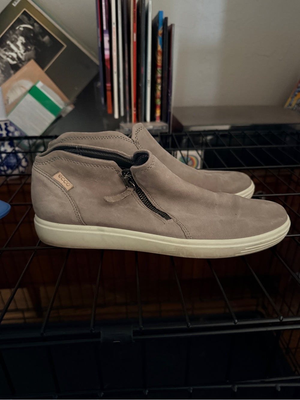 Ecco Men's Chukka Zip Boots — Taupe Gray